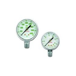 Gauge, O2, White Face, Green #'s, Bottom Port