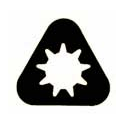 Collar - Triangle - Black - Pack of 10