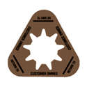 Collar - Customer Owned - Brown - Triangle - Pack of 10