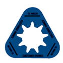 Collar - Customer Owned - Dark Blue - Triangle - Pack of 50