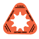 Collar - Customer Owned - Orange - Triangle - Pack of 10