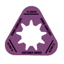 Collar - Customer Owned - Purple - Triangle - Pack of 10