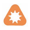 Collar - Florescent Orange - Triangle - Pack of 10