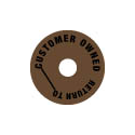 Collar - Customer Owned - Round - Brown - Pack of 10