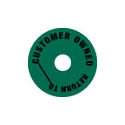Collar - Customer Owned - Round - Dark Green - Pack of 10