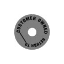 Collar - Customer Owned - Round - Gray - Pack of 50