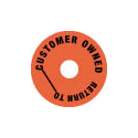 Collar - Customer Owned - Round - Orange - Pack of 50