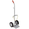 SS Cylinder Cart, H Size Non-Magnetic, White
