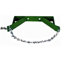 Wall Bracket Single 7"-9.5" Diameter Cylinder with Chain
