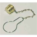 CGA-580 Nitrogen/Argon/Helium Dust Cap & Chain Assembly - RH-INT