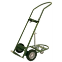 Medical Hand Truck w/Trailwheels, 50" High X 17 1/2" Wide