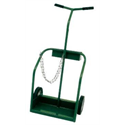 Light to Medium Duty Cart w/Steel Semi-Pneumatic Wheels, 8" X 17" Base Plate