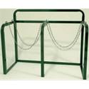 Cylinder Rack Stand, Powder Coated Black, 12 Cylinders
