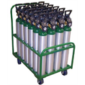 Medical D & E Cart, holds 24 Cylinders