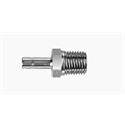 Brs Tube Fitting Tube Stub To Male NPT Adapter, 1/4 Tube OD x 3/8 NPT