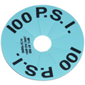 Dewar Safety Disk - 100 PSI - Light Blue - Pack of 50