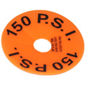 Dewar Safety Disk - 150 PSI - Florescent Orange - Pack of 10