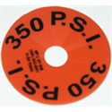Dewar Safety Disk 350 PSI - Orange - Pack of 10