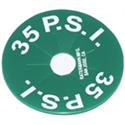 Dewar Safety Disk 35 PSI- Green - Pack of 50