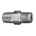 SS Hex Nipple 1/4" M NPT x  1/4" M NPT