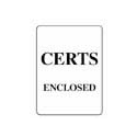 Cylinder Pouch Insert - CERTS ENCLOSED - Pack of 50