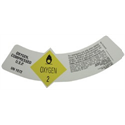 PrePrinted Shoulder Label - Oxygen USP