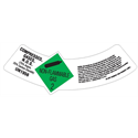 PrePrinted Shoulder Label - Compressed Gas 75%AR 25%CO2