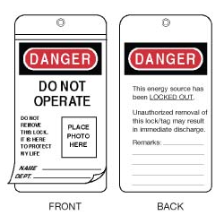 Tagout, Signs and Labels