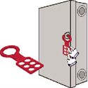 MetalLockoutHASP 1""Dia4 3/8""L Red Pain