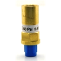 Generant 1/4" 50 PSI Pressure Relief Valves For Liquid Dewars Only
