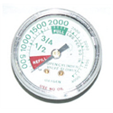 ** Gauge, Back Port 15LPM, 1/8"NPT, 1 1/2"OD