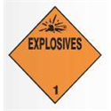 Placard - Explosives #1 - Magnetic