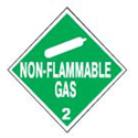 Placard - Non-Flammable Gas #2 - Aluminum