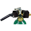 CGA 870 Quick-Fill Valve, 1/2" Male NPT Inlet Black Painted Aluminum