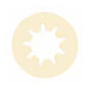Collar - Beige - 7" Round - Pack of 50