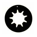 Collar - Black - 7" Round - Pack of 10
