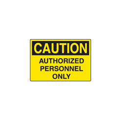 Self Adhesive Vinyl OSHA Caution Signs