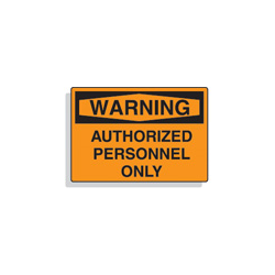 Aluminum OSHA Warning Signs
