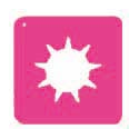 Square Collar - Hot Pink - Pack of 50