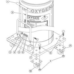 Square Base Dewars Cart Parts