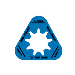 Collar - Customer Owned - Blue - Triangle - Pack of 50