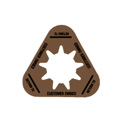 Collar - Customer Owned - Brown - Triangle - Pack of 10