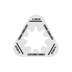 Collar - Customer Owned - Semi Clear - Triangle - Pack of 10