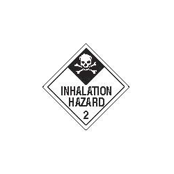 Shipping Labels - Inhalation Hazard 2 Paper Hazmat