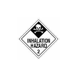 Placard - Inhalation Hazard #2 Rigid Vinyl