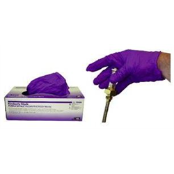 Purple Nitrile Gloves - Large