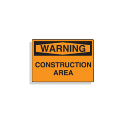 Warning Sign 14x10 Aluminum-Construction Area