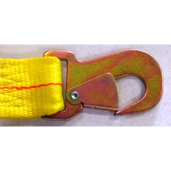 8' Pallet Strap, 3' Short Section & Quik Disconnect with Snaphook Ends