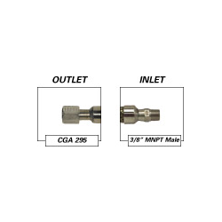 Cryogenic Hose Inert 295 x 3/8 Male Custom Length