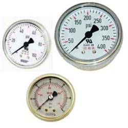 Dewar Back Mount Pressure Gauges